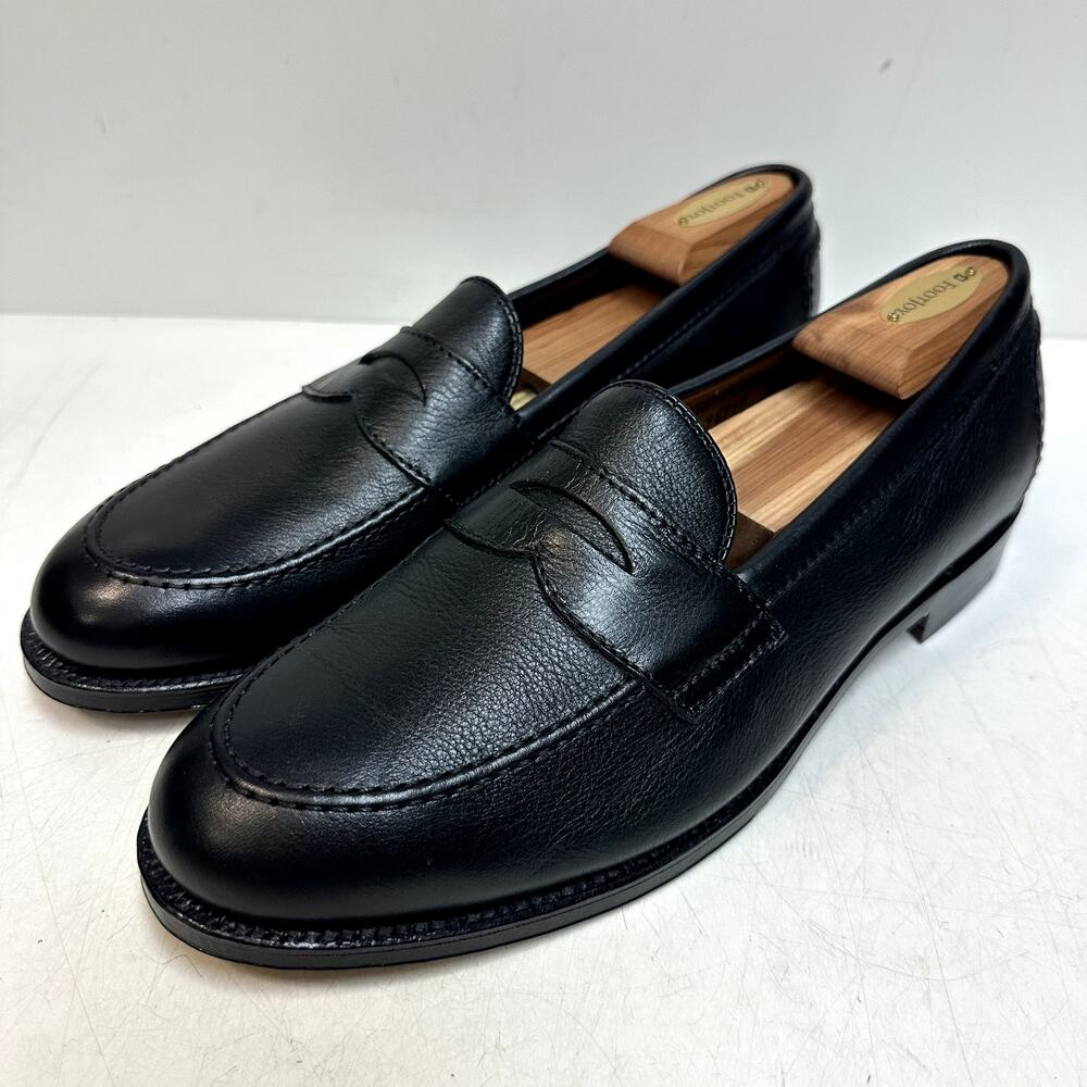 NWOT Todd Snyder x Alden Flex Welt Penny Loafer Black Calf Made in USA 10 D